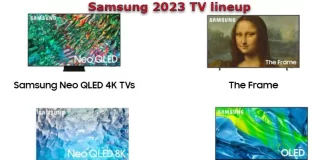 Skład telewizorów Samsung 2023, wyjaśnienie według serii
