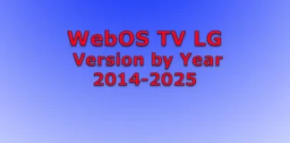 Systemy operacyjne w telewizorach LG według roku