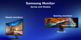 Seria i modele monitorów Samsung