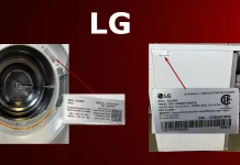 Jak znaleźć model i numer seryjny suszarki LG?