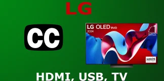 Ustawienia napisów kodowanych w telewizji; Aplikacje, kanały, HDMI, USB