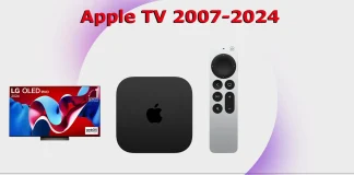 Modele Apple TV według roku wydania