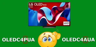 Różnice między LG OLED evo C4AUA a C4PUA
