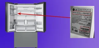 Jak znaleźć numer modelu i numer seryjny lodówki LG