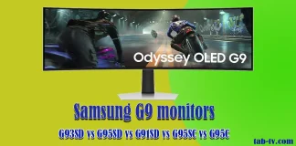 Różnice między monitorami Odyssey G9 2023-2024