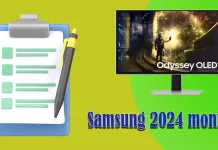 Lista monitorów Samsung 2024