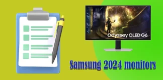 Lista monitorów Samsung 2024