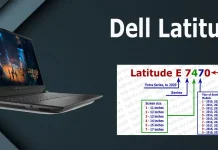 Odczytywanie numerów modeli Dell Latitude, 2010–2030