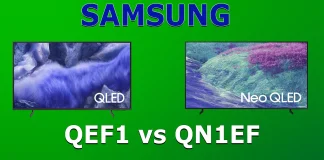 Telewizory Samsung QN1EF vs QEF1 — seria 2025