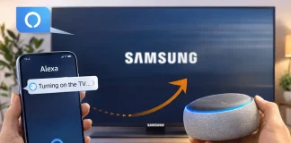 Mój telewizor Samsung nie włącza się za pomocą poleceń głosowych
