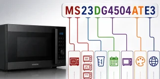 Oznaczenia numerów modeli kuchenek mikrofalowych Samsung Oznaczenia numerów modeli kuchenek mikrofalowych Samsung