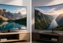 Płaskie i zakrzywione telewizory – różnice między nimi