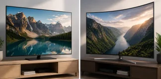 Płaskie i zakrzywione telewizory – różnice między nimi