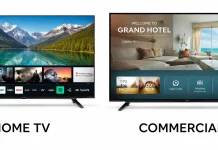 Telewizory komercyjne i telewizory domowe, czym się różnią?
