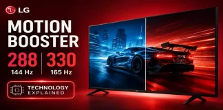 Technologia Motion Booster 288 i 330 w telewizorach LG