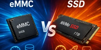 Różnice między pamięcią eMMC a dyskiem SSD