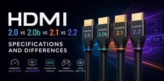 HDMI 2.0 vs 2.0b vs 2.1 vs 2.2: specyfikacje i różnice
