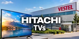 Gdzie produkowane są telewizory Hitachi i kto je produkuje?