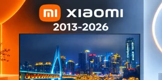 Serie telewizorów Xiaomi według roku, 2013–2026